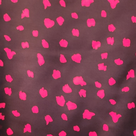 Talbots Women's Blouse - Navy with Pink Dots - Picture 6 of 6